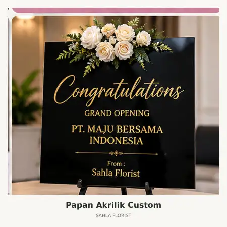 Papan Bunga Akrilik Lippo Mall Puri